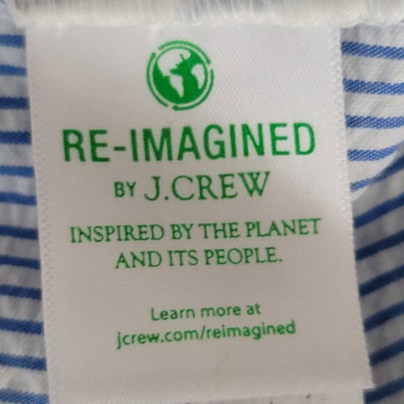 J Crew Women's Shorts Blue & White Size 4 - Picture 8 of 9